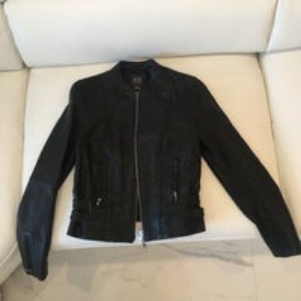 Women's Armani Exchange Leather Jacket
